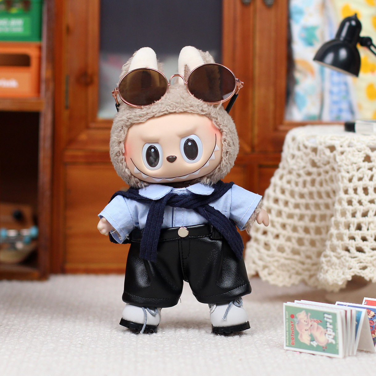 Travel Accessories For Kids - Vêtements en peluche pour Labubu V2