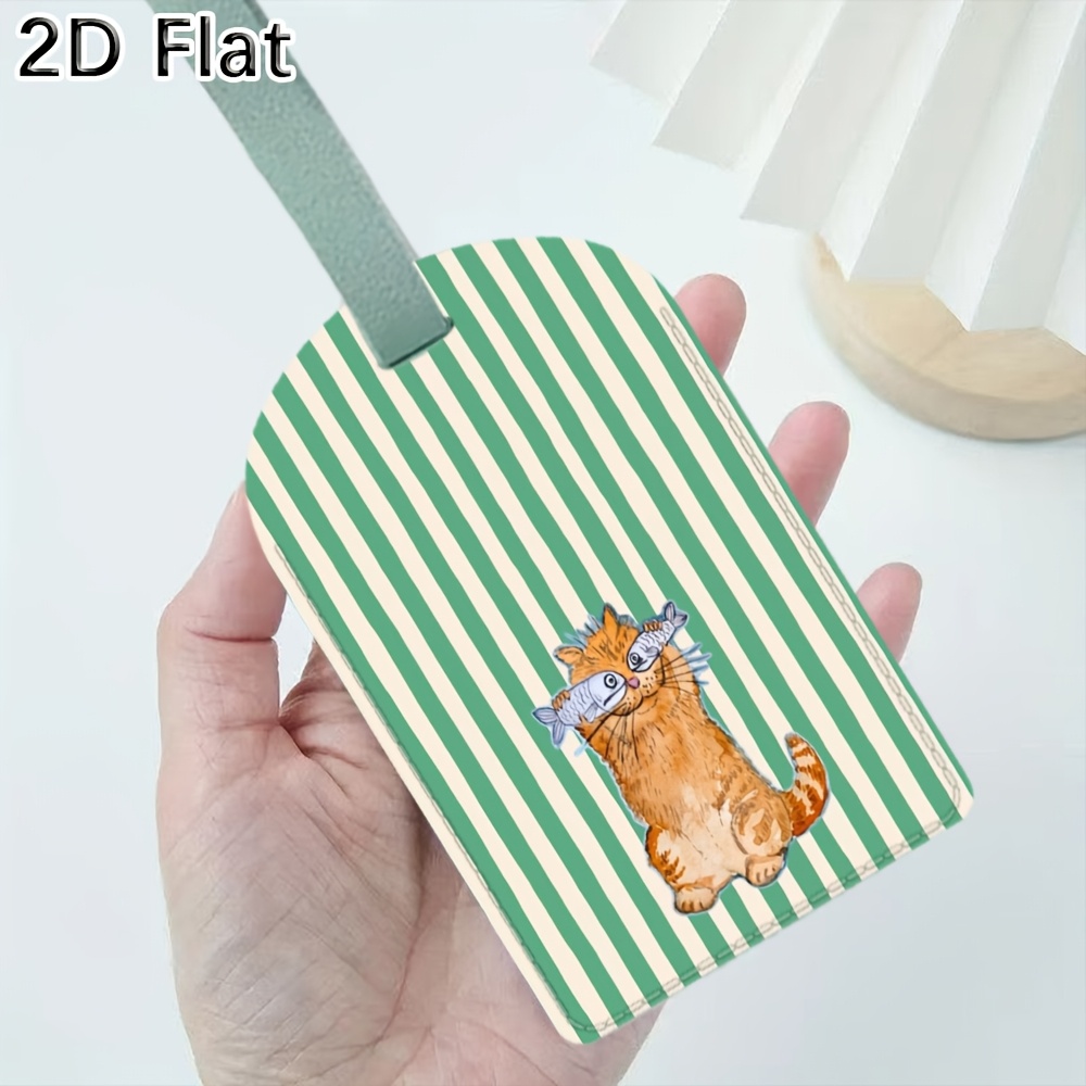 Travel Accessories Luggage Straps - Étiquette de bagage motif chat mignon
