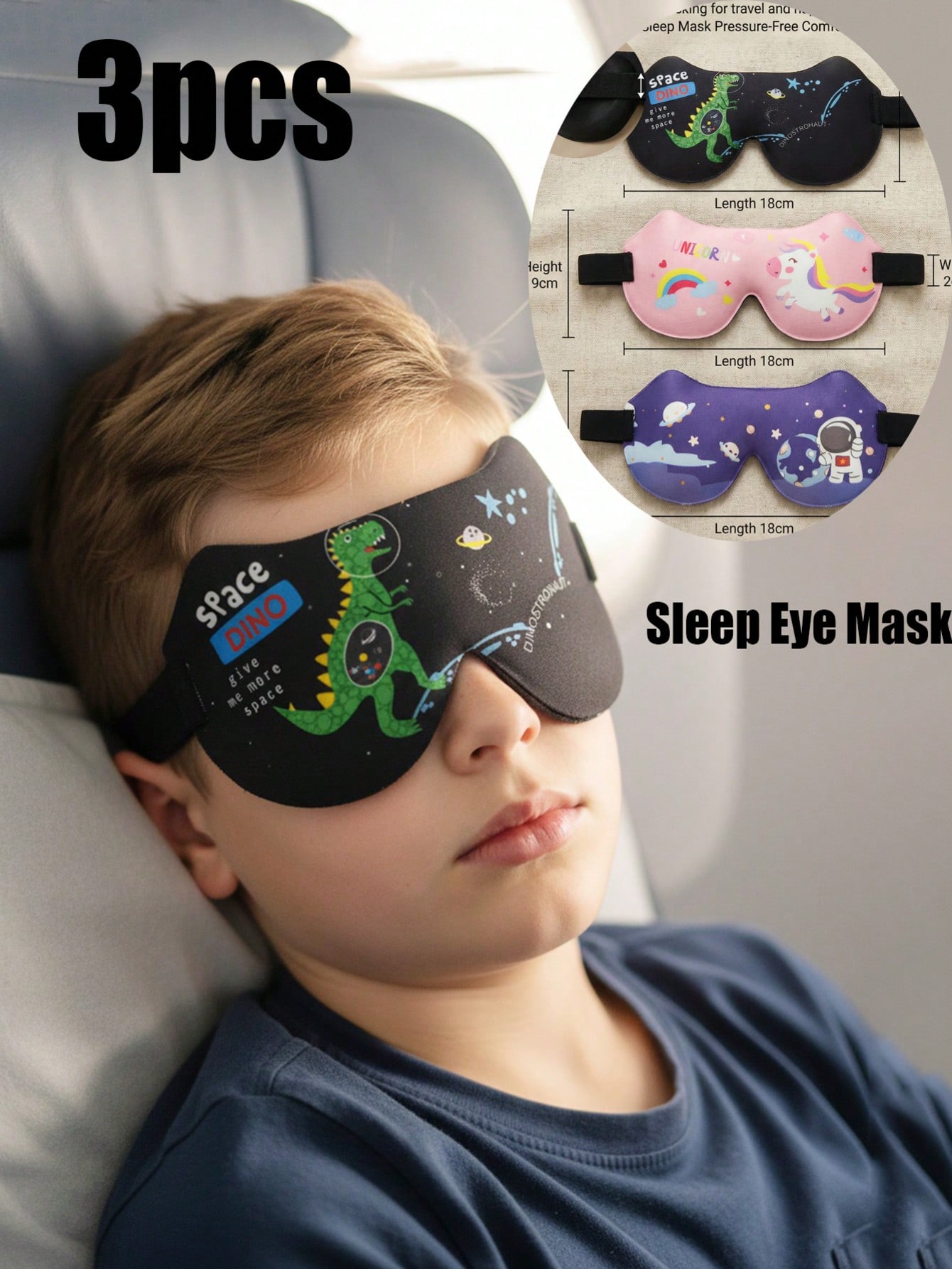 Travel Accessories Eye Mask - Masque de sommeil stéréo 3D pour