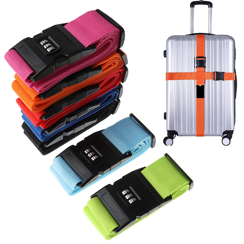 Travel Accessories Luggage Straps - 2M arc-en-ciel mot de passe serrure