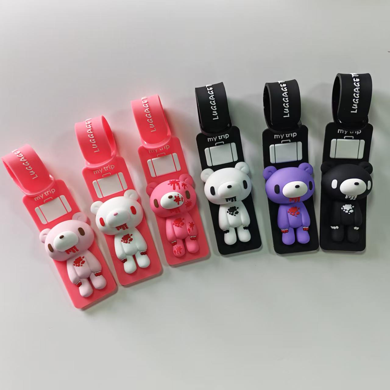 Travel Accessories Luggage Straps - Étiquette de bagage en silicone motif