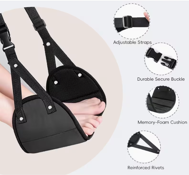 Travel Accessories Long Haul - Repose-pieds réglable avec hamac portable pour