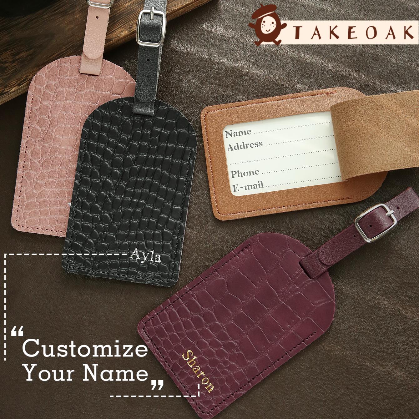Travel Accessories Luggage Straps - Étiquette de bagage personnalisée en cuir