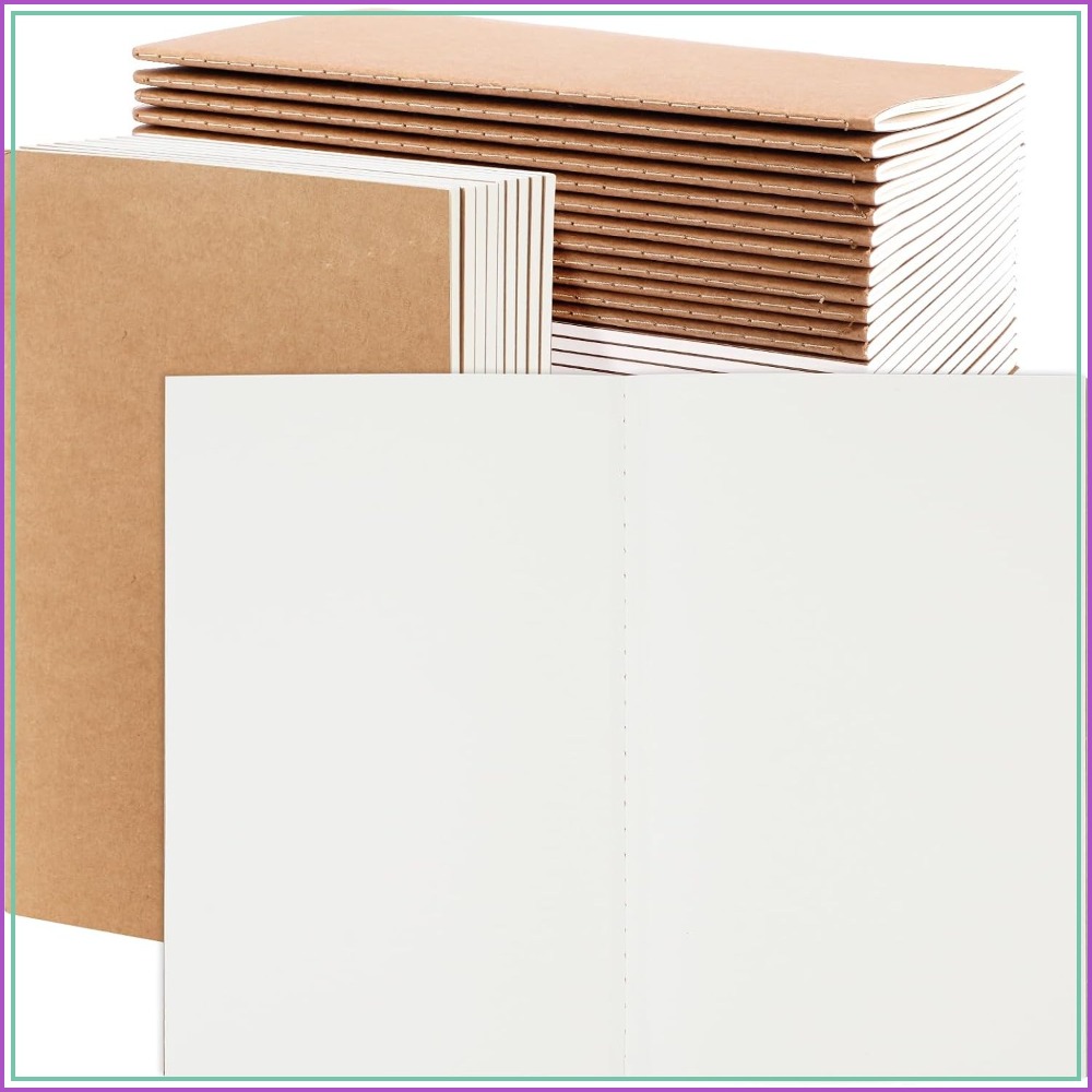 Travel Notebook Journal - Lot de 24 cahiers A5 en