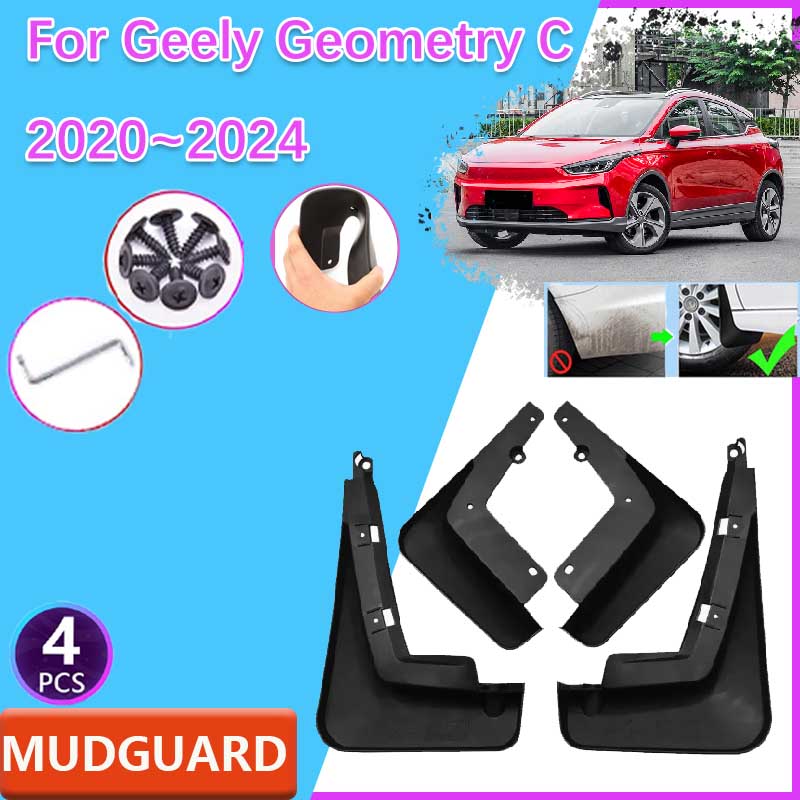 Travel Accessories 2022 - Garde-boue de voiture anti-éclaboussures 4 pièces