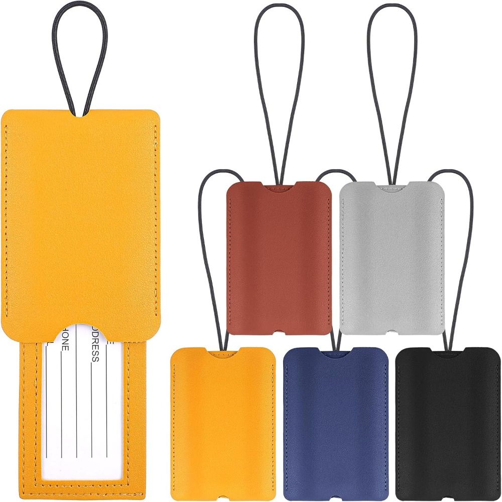 Travel Accessories Luggage Straps - Étiquette de bagage coulissante en cuir