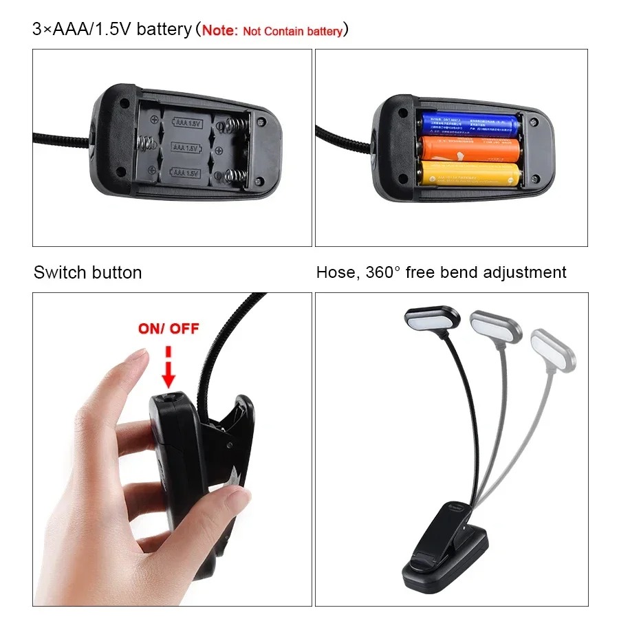 Mini lampe de livre LED avec p - Book Light Flexible avis et prix