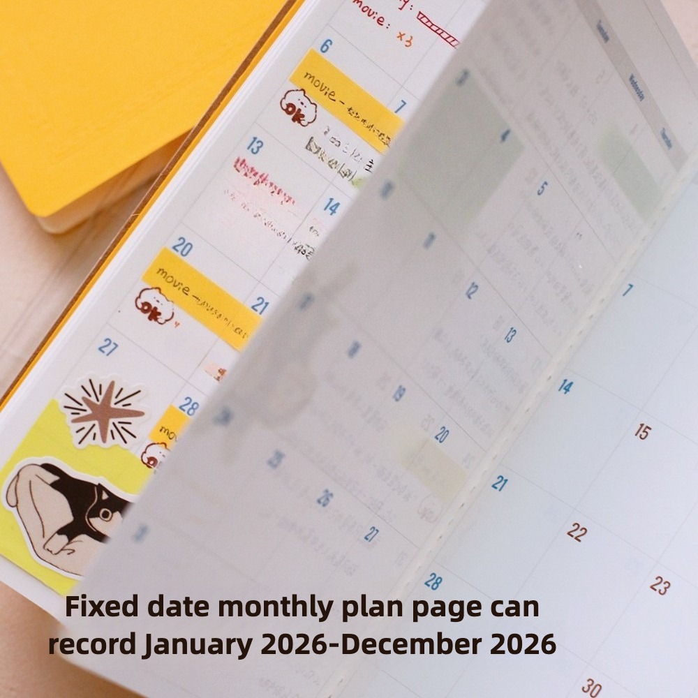 Calendrier annuel 2026, carnet - Travel Notebook Journal avis et prix
