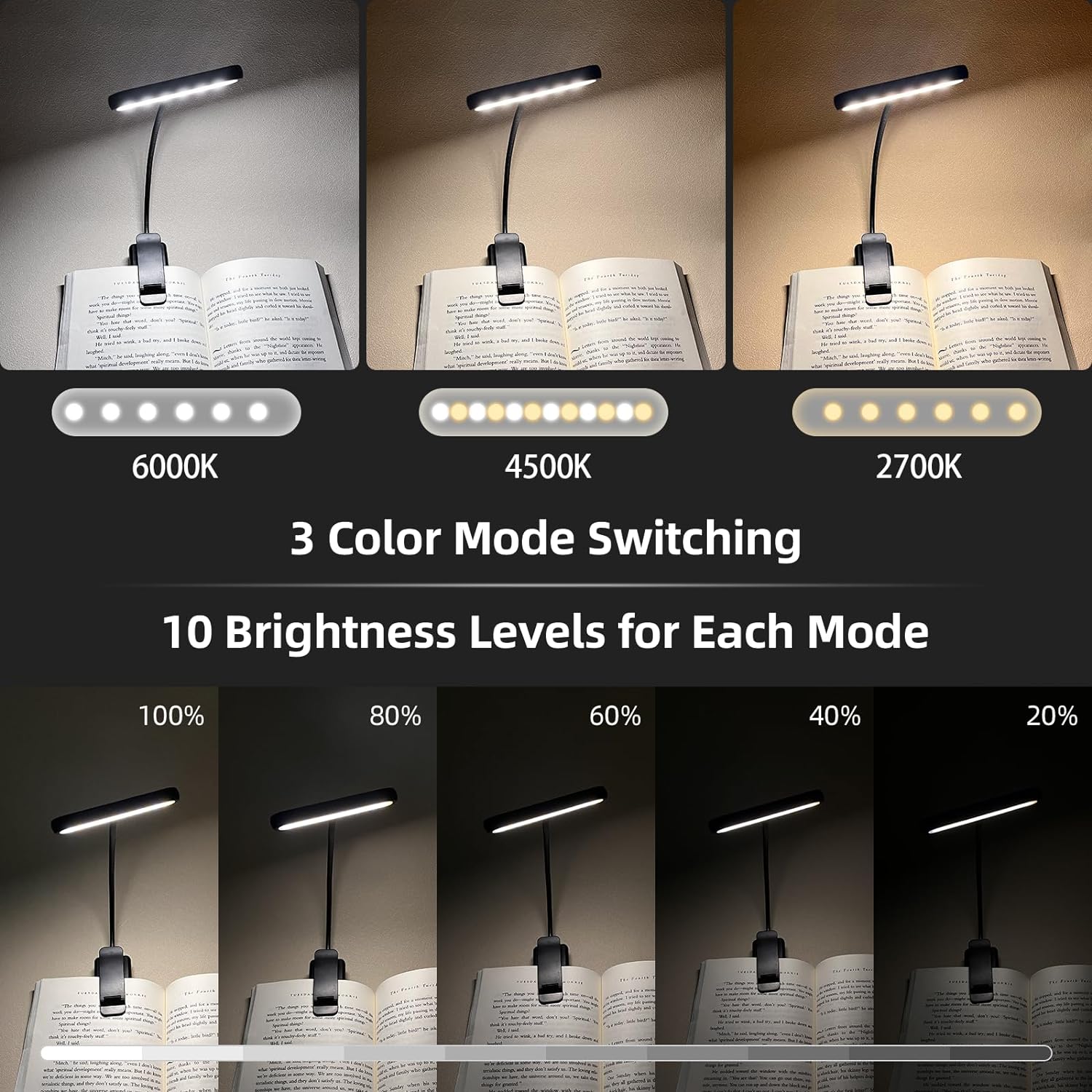 Lampe de lecture à 14 LED rech - Book Light Flexible avis et prix