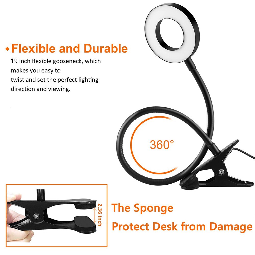 48 LED Lampe de Bureau Clip US - Book Light Flexible avis et prix