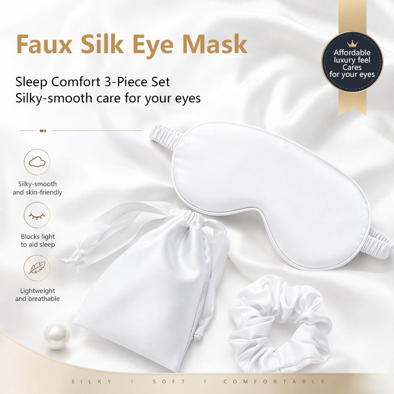 Masque de sommeil en soie doub - Travel Accessories Eye Mask avis et prix