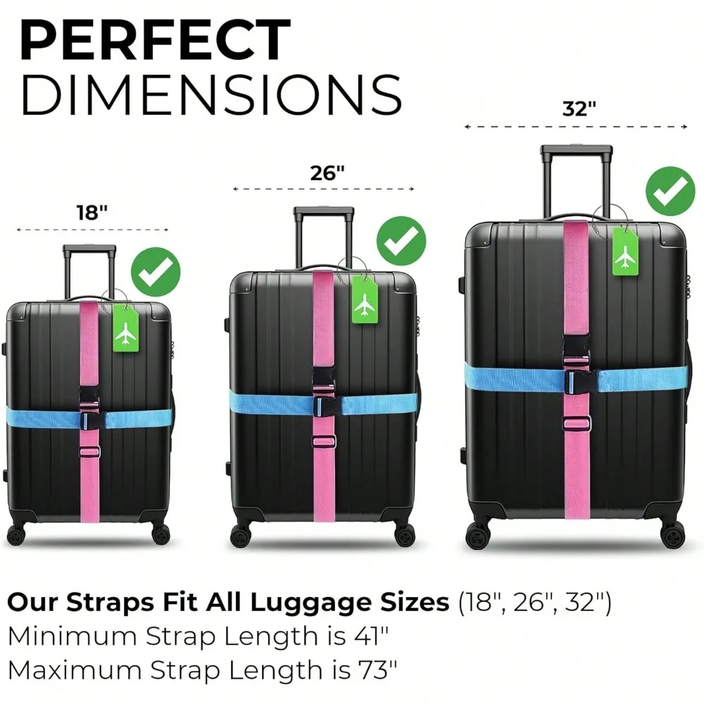 Ensemble de sangles de bagages - Travel Accessories Luggage Straps avis et prix