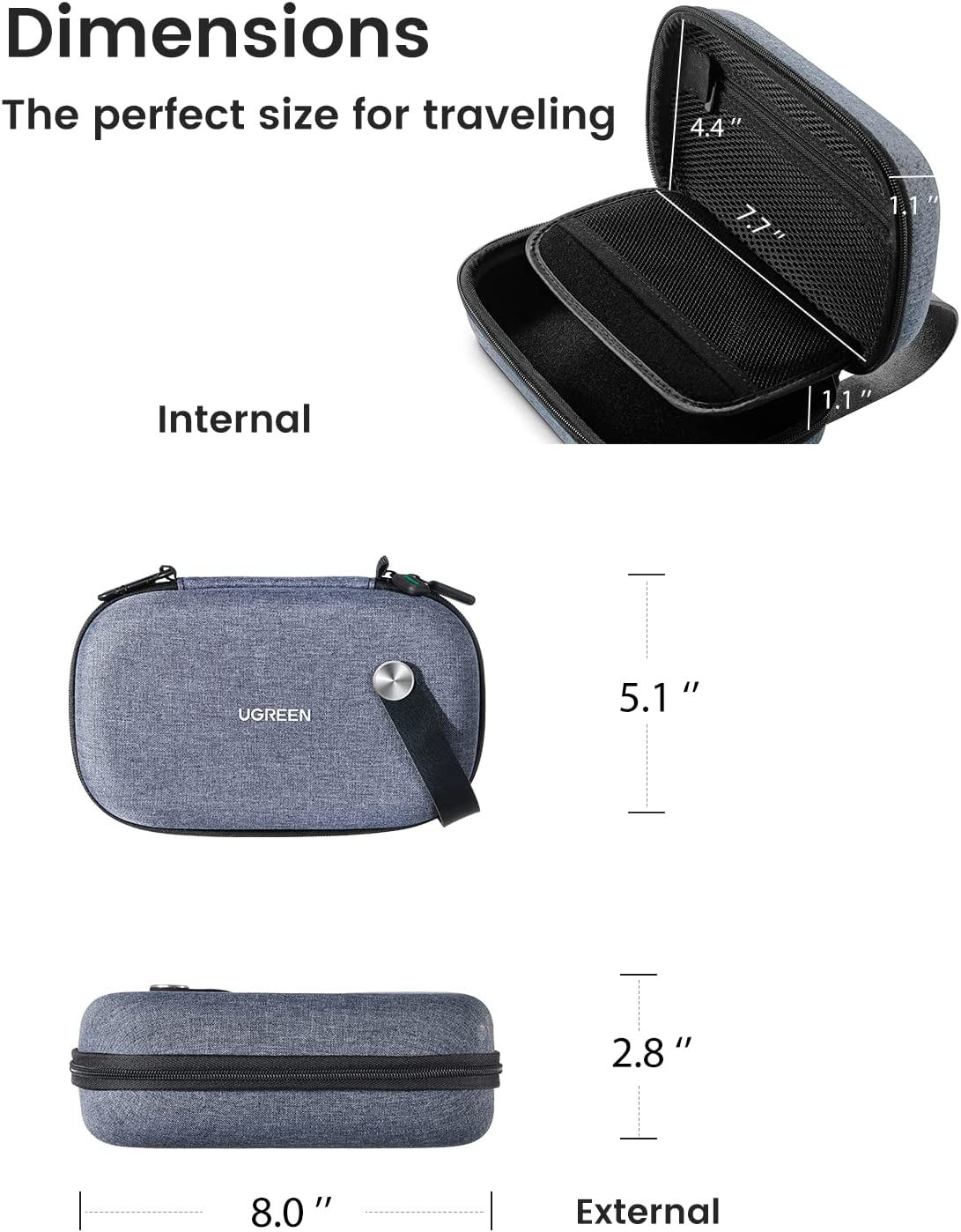 UGREEN – organisateur de voyag - Travel Accessories Organizer Case avis et prix