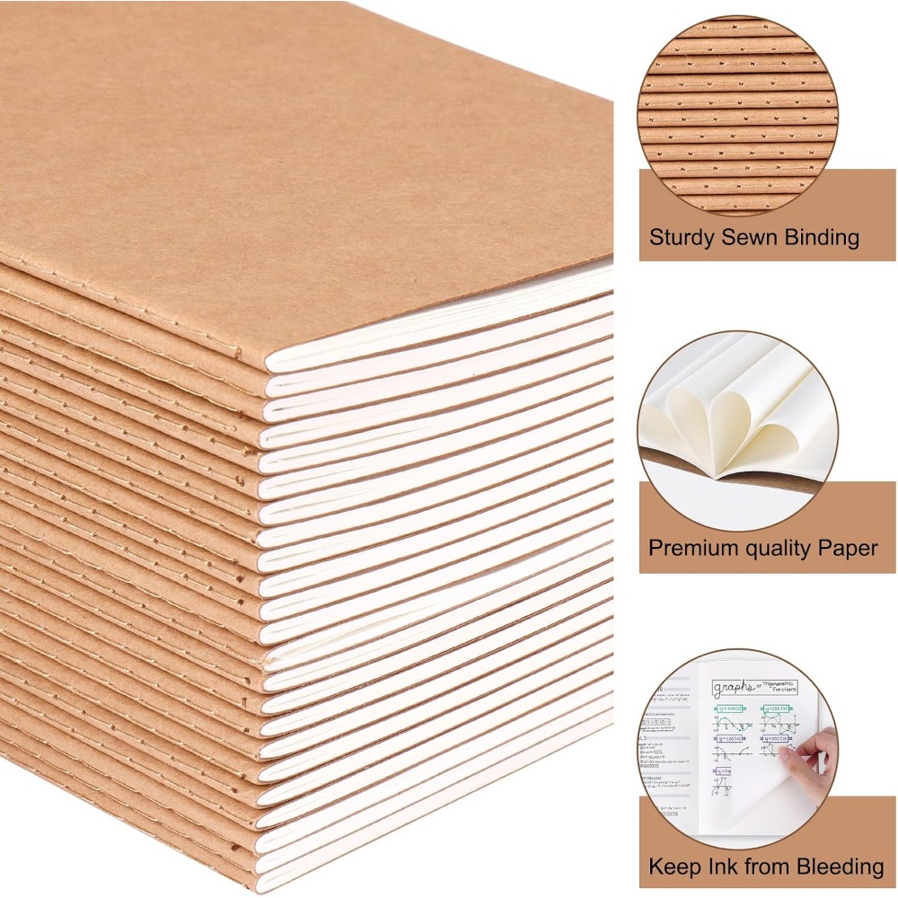 Lot de 24 cahiers A5 en papier - Travel Notebook Journal avis et prix