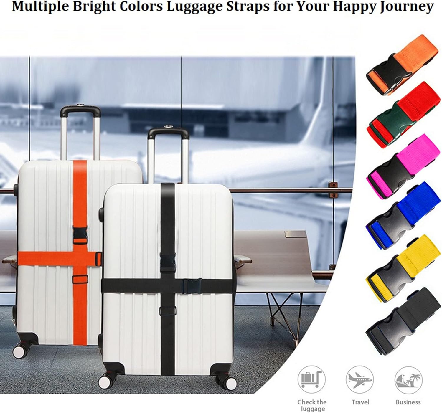 Sangles de bagages réglables d - Travel Accessories Luggage Straps avis et prix