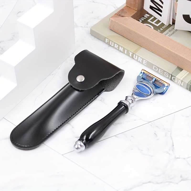 Étui en cuir pour rasoir manue - Travel Router Accessories avis et prix