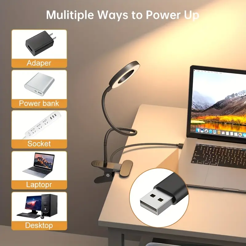 Lampe de bureau à clipser avec - Book Light Flexible avis et prix