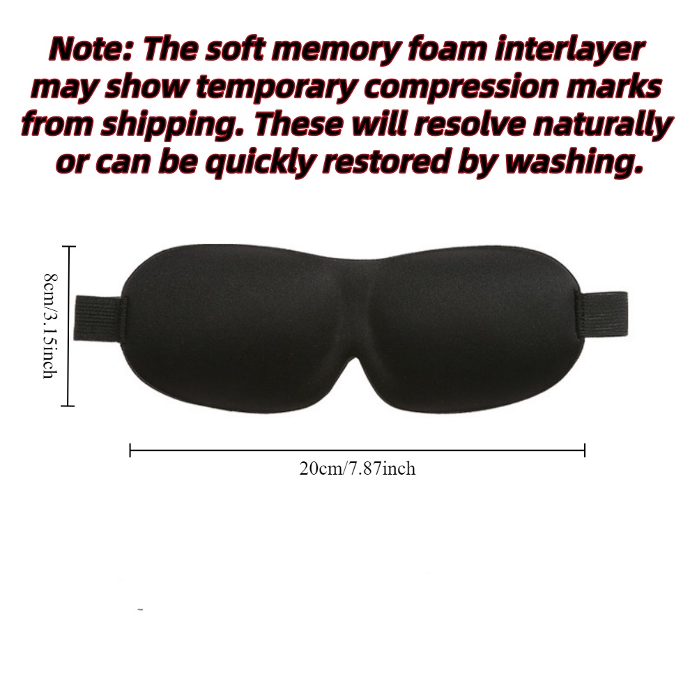 Masque de sommeil 3D en mousse - Travel Accessories Eye Mask avis et prix