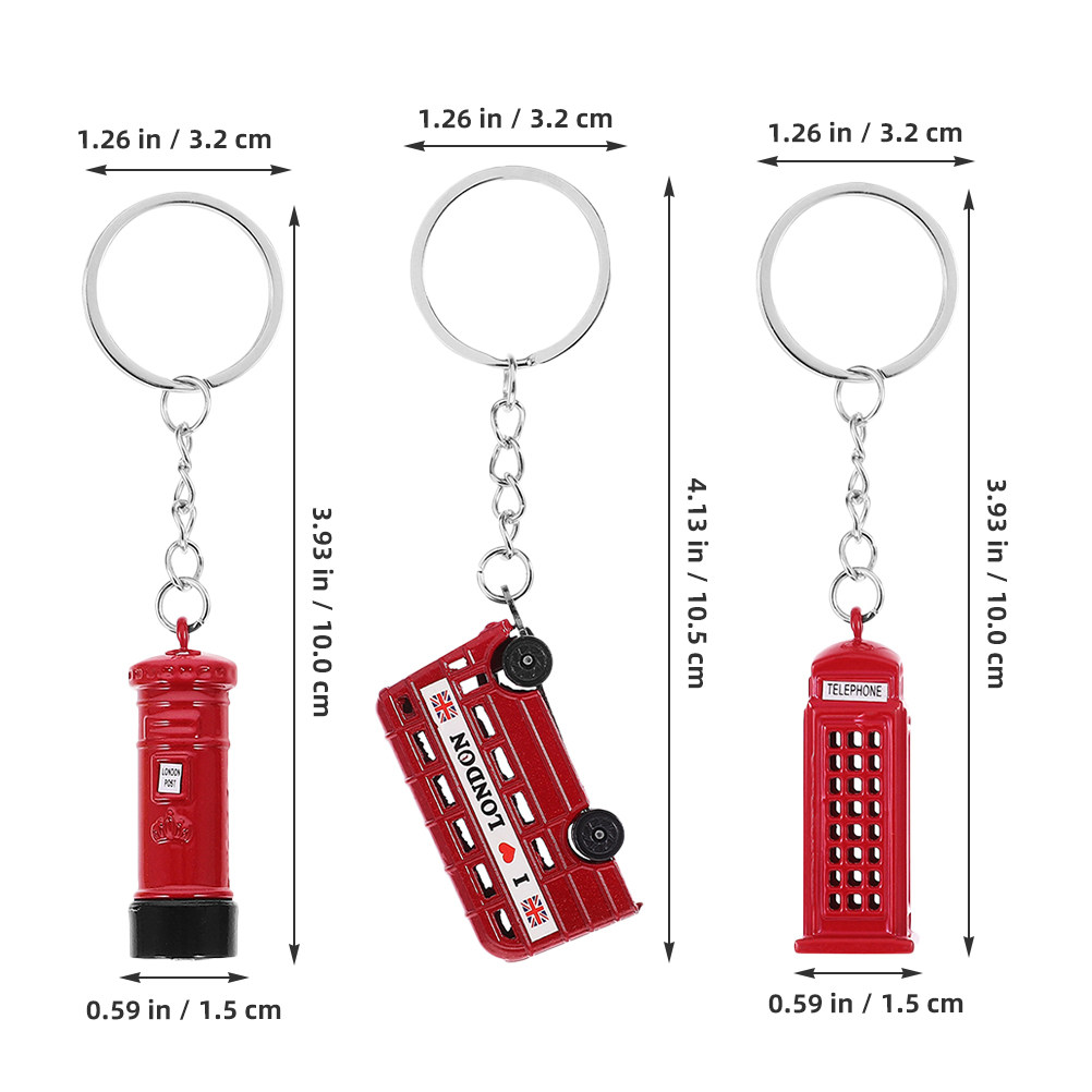 3 pièces de porte-clés souveni - Travel Accessories London avis et prix