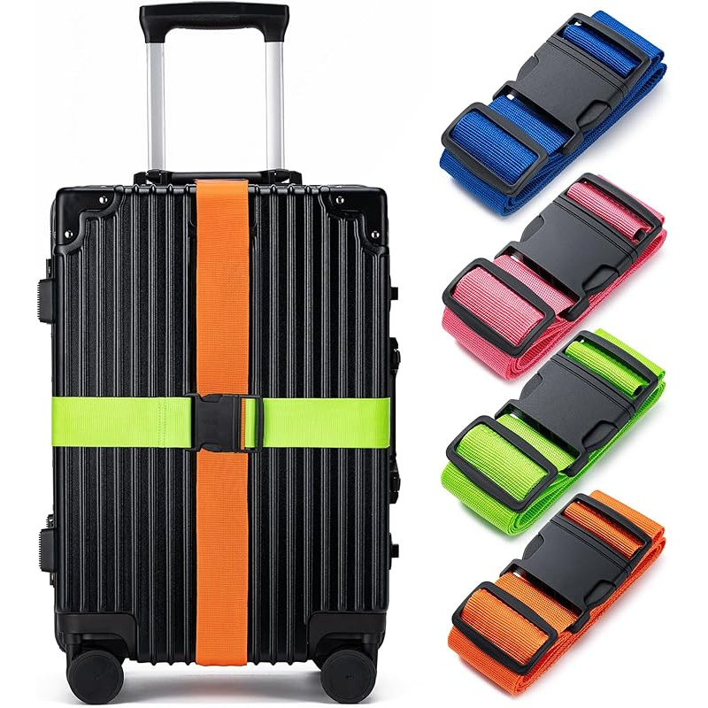 Ensemble de 4 sangles de bagag - Travel Accessories Luggage Straps avis et prix
