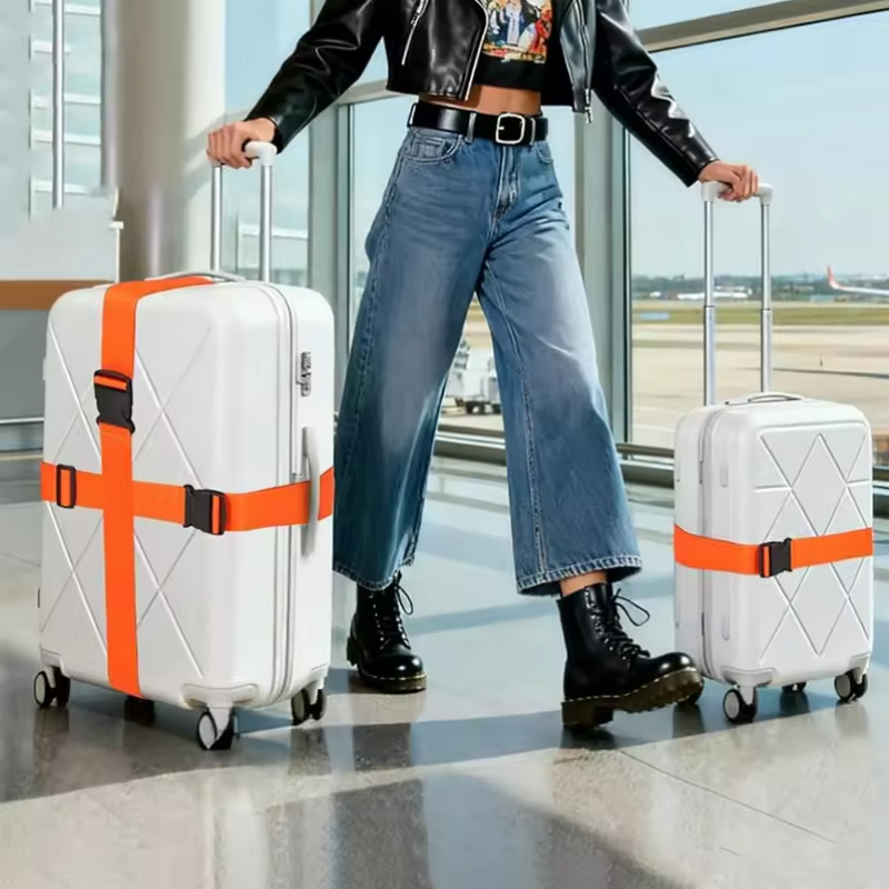 Ensemble de 4 sangles de bagag - Travel Accessories Luggage Straps avis et prix